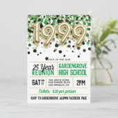 1999 High School College Reunion Uitnodiging (Staand voorkant)