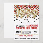 1999 High School College Reunion Uitnodiging (Voorkant / Achterkant)