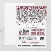 1999 High School College Reunion Uitnodiging (Voorkant / Achterkant)