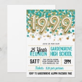 1999 High School College Reunion Uitnodiging (Voorkant / Achterkant)