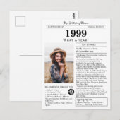 1999 Kranten Verjaardag Briefkaart (Voorkant / Achterkant)