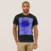 1999 - Paarse, blauwe Crack  retro - T-Shirt (Voorkant volledig)