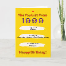 1999 Top Verjaardagslijst
