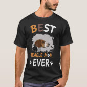 199 Beste Beagle-moeder ooit T-shirt (Voorkant)