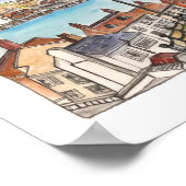 199 Steps, Whitby, North Yorkshire Poster (Hoek)