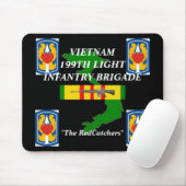199th Light Inf Vietnam Mousepad 2/b Muismat (Met muis)