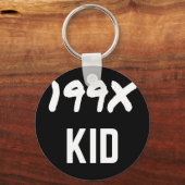 199X Illustratieontwerp generatie X 90X Sleutelhanger (Voorkant)