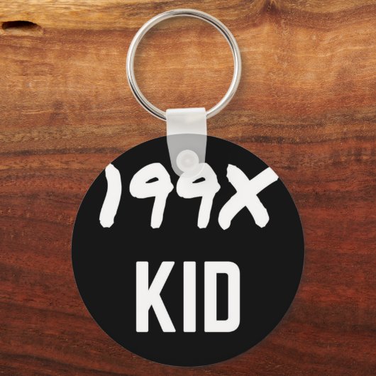 199X Illustratieontwerp generatie X 90X Sleutelhanger (Voorkant)