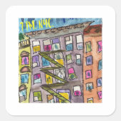 19:00 NYC Dankbaarheid Stickers (Voorkant)