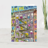 19:00 NYC Dankbaarheid Wenskaart w/Enveloope Kaart (Voorkant)