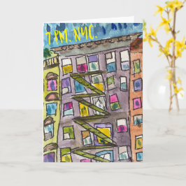 19:00 NYC Dankbaarheid Wenskaart w/Enveloope Kaart