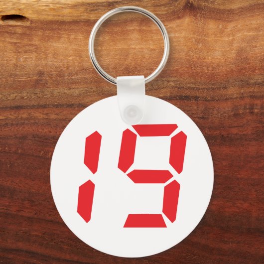 19 19 digitale alarmklok sleutelhanger (Voorkant)