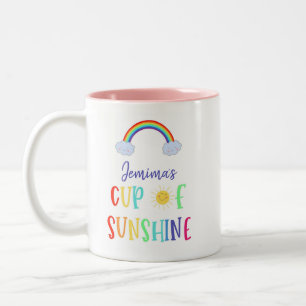19 2020 over de regenboog voor jou! tweekleurige koffiemok