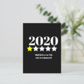 19 2020 review kerst met slecht jaar briefkaart (Staand voorkant)