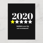 19 2020 review kerst met slecht jaar briefkaart (Voorkant)
