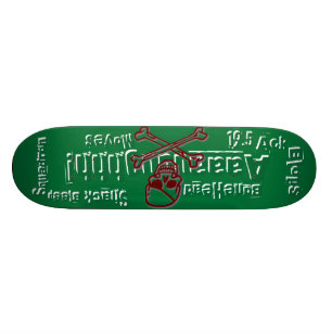 19.5 Ack Blops-BoneHead!-Shack Bslaap Squadron Skateboard
