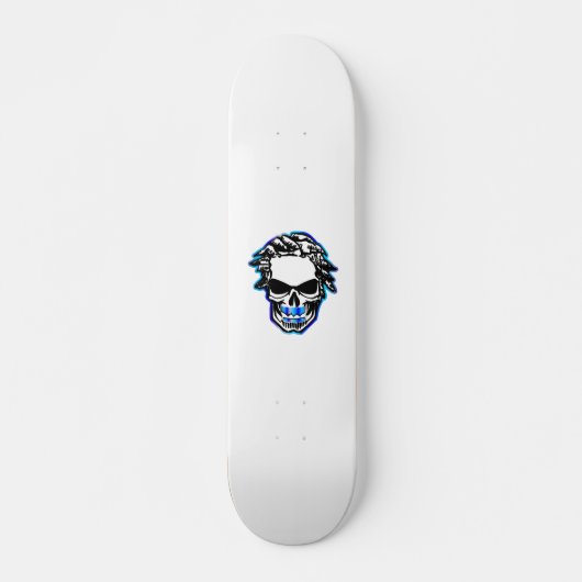 19,7 cm Medhi34 Skull-skateboard Persoonlijk Skateboard (Voorkant)