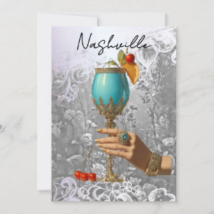 *~*  19 A101 Cocktail FOTO Nashville BACHELORETTEF Kaart