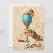 *~* 19 A101 Versierde Cocktail FOTO DE VRIJGELLELI Kaart (Voorkant)