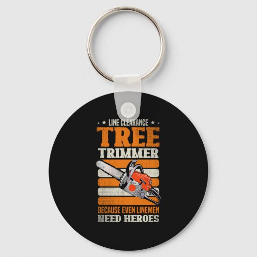 19.Arborist voor een boomtrimmer Sleutelhanger (Voorkant)