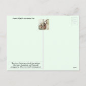 19 augustus - Wereld Orangutan Dag Briefkaart (Achterkant)