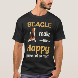 19 Beagle maakt me gelukkig Mensen niet zo veel Be T-shirt