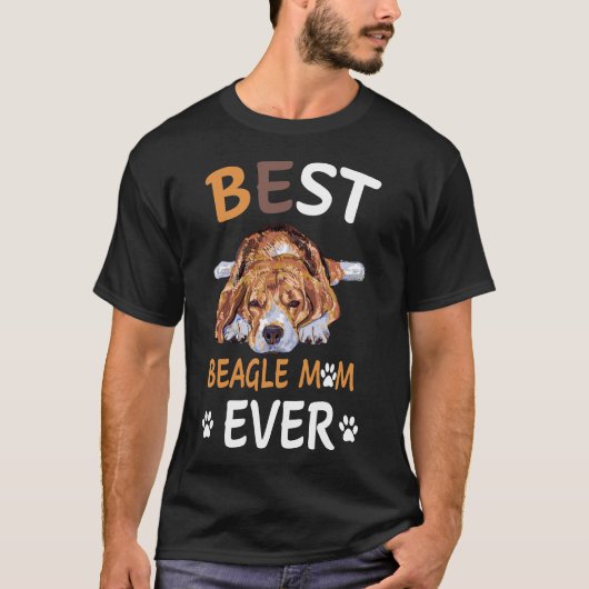 19 Beste Beagle-moeder ooit T-shirt (Voorkant)