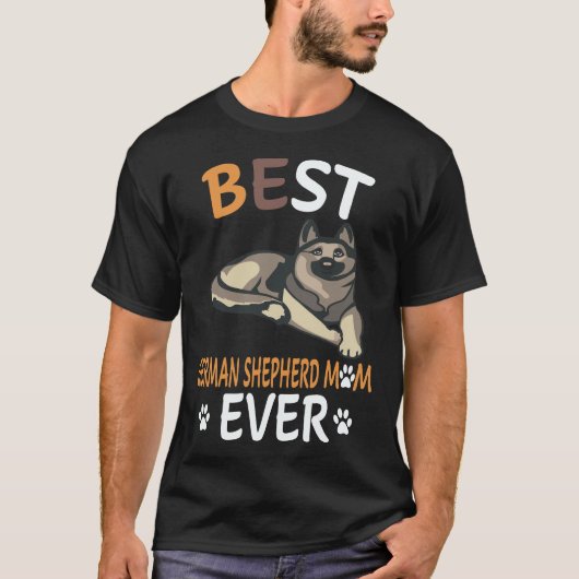 19 Beste Duitse Herdersmoeder Ooit Duitse Herder T-shirt (Voorkant)