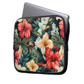 #19 Bloemen patroon Laptop Sleeve (Voorkant Links)