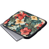 #19 Bloemen patroon Laptop Sleeve (Voorkant onderkant)