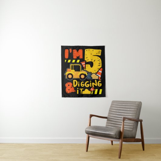 19.Bouwwagens voor een constructietrucks fa Wandkleed (In situ)