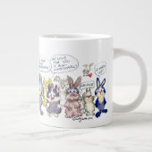 19 Cartoon Appreciation Bunny Rabbits Jumbo Mok (Rechts)