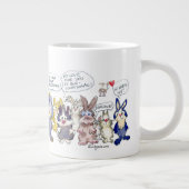 19 Cartoon Bunderful Bunny Rabbits Custom Mok (Rechts)