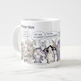 19 Cartoon Konijn Appreciatie Jumbo Mok