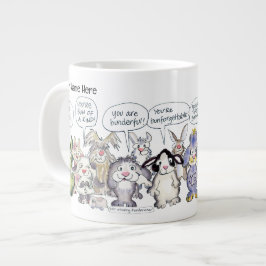 19 Cartoon Konijn Appreciatie Jumbo Mok