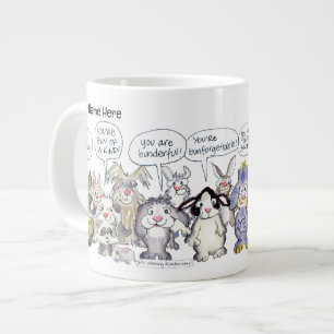19 Cartoon Konijn Appreciatie Jumbo Mok