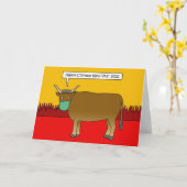 19 Chinees nieuwjaar Ox 2033 Kaart (Gele Bloem)