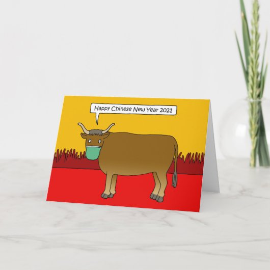 19 Chinees nieuwjaar Ox 2033 Kaart (Voorkant)
