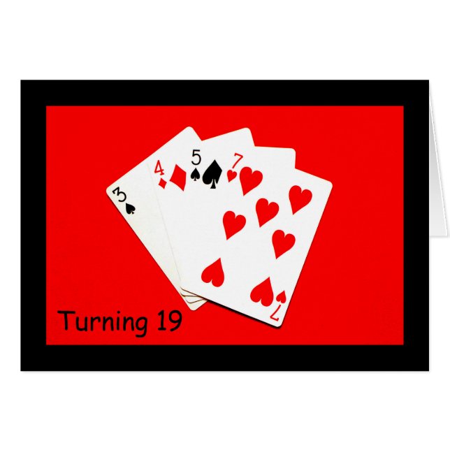 19 draaien is een grote deal! (Voorkant Horizontaal)