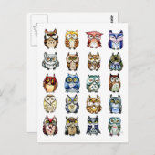 19 en 1 Kat en eigenaar Briefkaart (Voorkant / Achterkant)