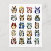 19 en 1 Kat en eigenaar Briefkaart (Voorkant)