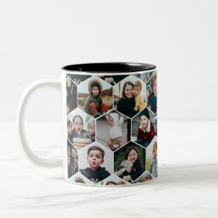19-Foto Bijenkorf Collage Tweekleurige Koffiemok