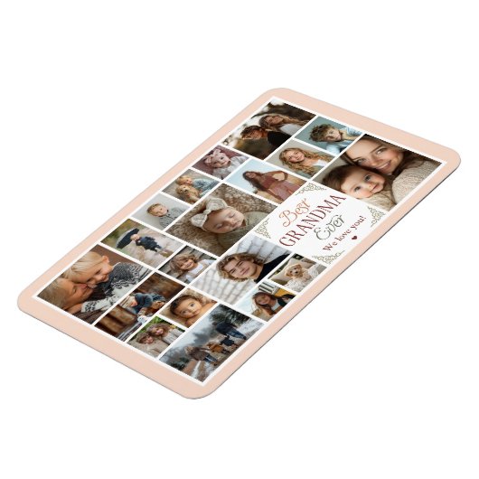 19 Fotocollage Beste oma ooit Magneet (Linkerzijde)