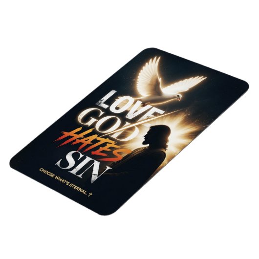 #19 God liefhebben zonde haten Magneet (Linkerzijde)