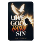 #19 God liefhebben zonde haten Magneet (Verticaal)
