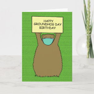 19 Groundhog Day Birthday Kaart