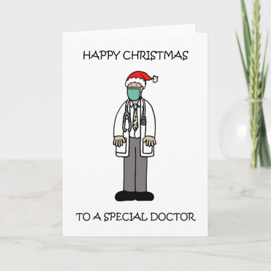 19 Happy Kerstdokter Kaart (Voorkant)