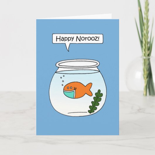 19 Happy Norooz Goldfish Humor Kaart (Voorkant)