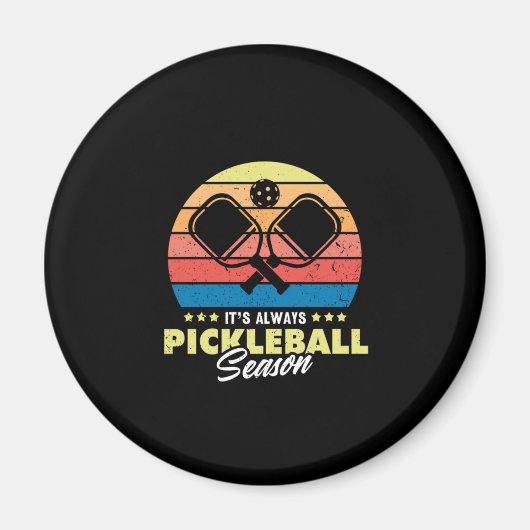 19.Het altijd Pickleball-seizoen Magneet (Voorkant)