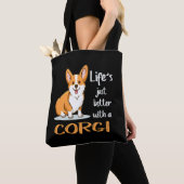 19 Het leven is gewoon beter met een Corgi Tote Bag (Dichtbij)